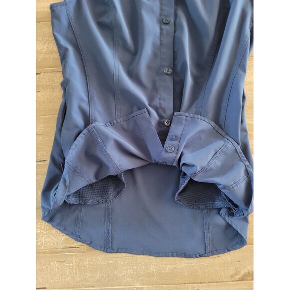 Reel Legends Sleeveless Shirt Women’s Size Small Adventure Blue Fishing Outdoors - Picture 11 of 12
